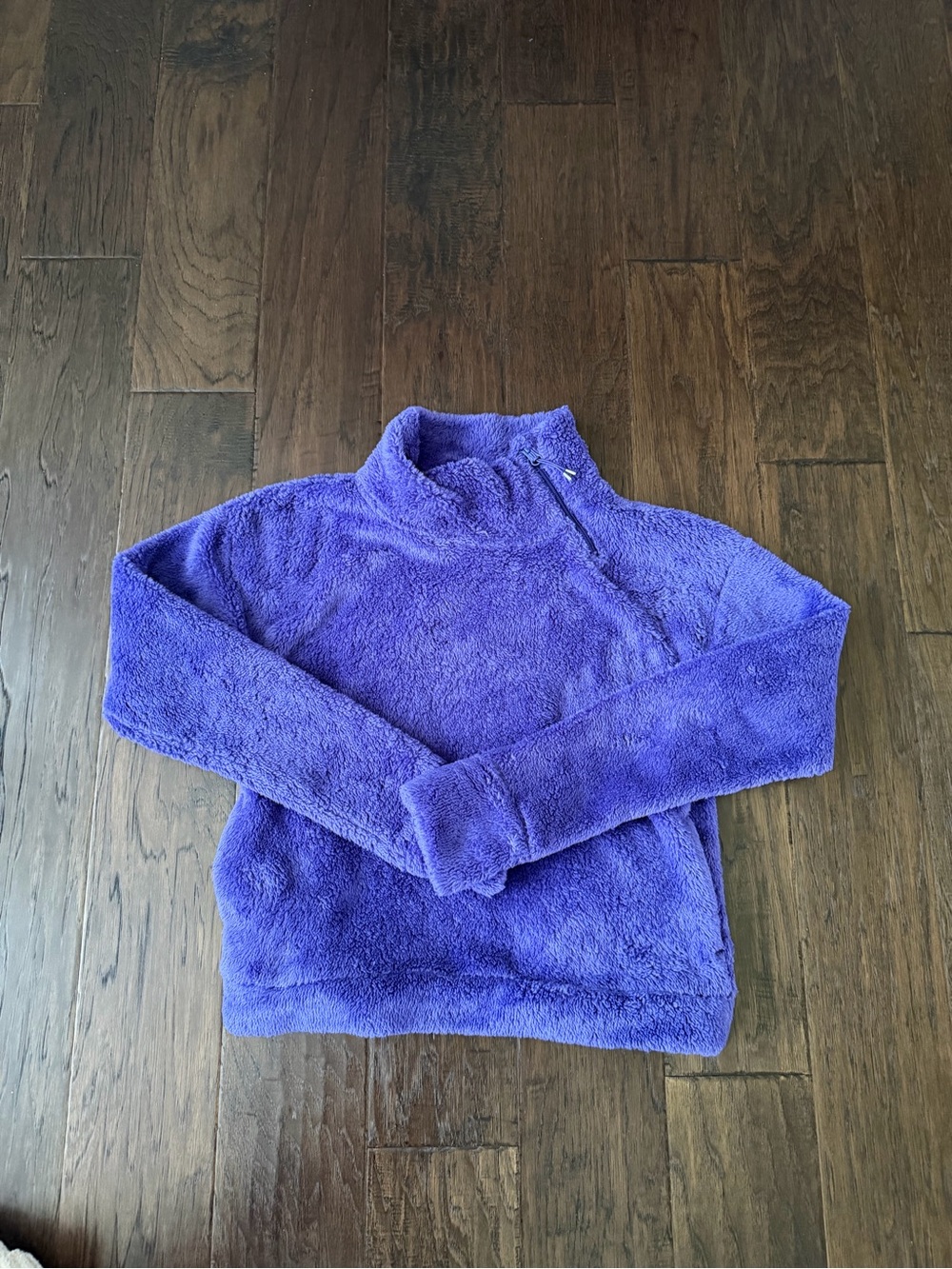 all in motion Purple Plush Funnel Neck Zip-Up